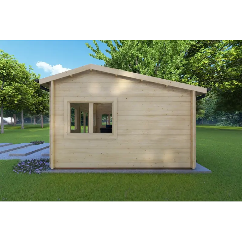 Remise en bois CAMILLA 6x4.20 44mm, côté droit
