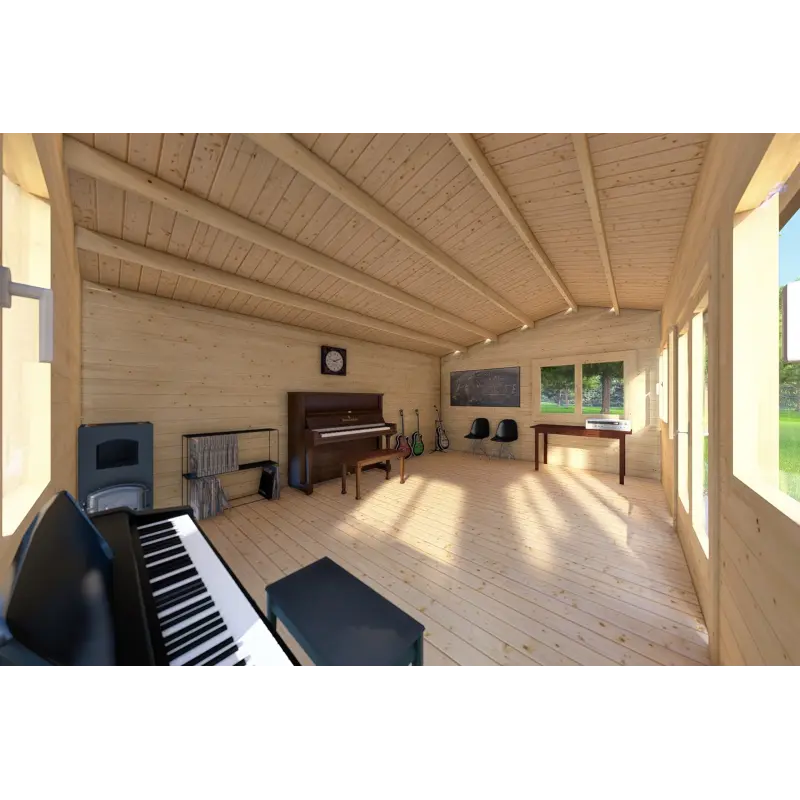 Remise en bois CAMILLA 6x4.20 44mm, intérieur