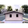 Chalet en bois DALIA 5x7 44mm, vue frontale