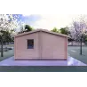 Chalet en bois DALIA 5x7 44mm, vue arrière