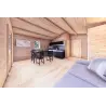 Chalet en bois DALIA 5x7 44mm, espace de vie ouvert