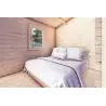 Chalet en bois DALIA 5x7 44mm, intérieur chambre principale