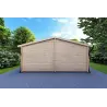 Chalet en bois ALMA 6x11 44mm, vue arrière