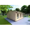 Bureau-Studio de jardin ADELE 8x6 44mm, façade côté gauche