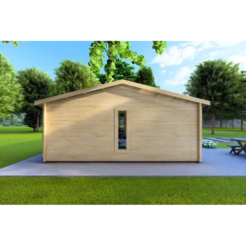 Bureau-Studio de jardin ADELE 8x6 44mm, côté gauche