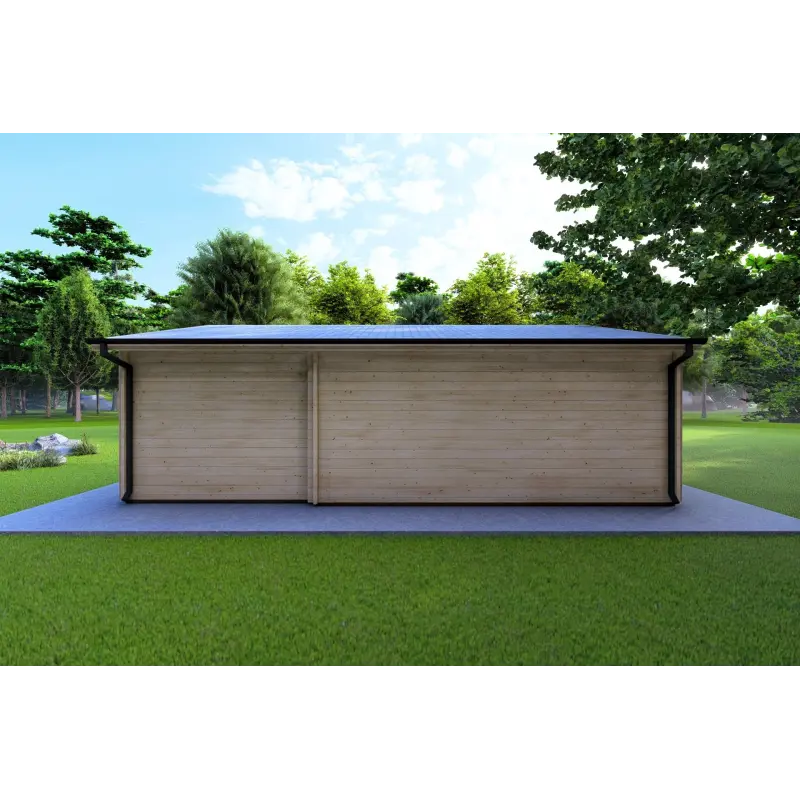 Bureau-Studio de jardin ADELE 8x6 44mm, vue arrière
