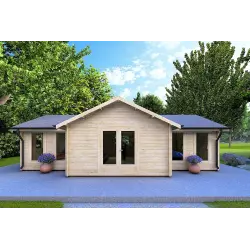 Bureau-Studio de jardin NOEMI 10x6 44mm, vue frontale