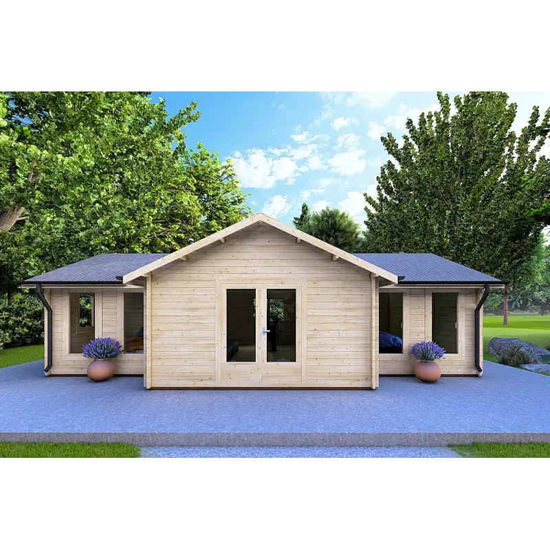 Bureau-Studio de jardin NOEMI 10x6 44mm, vue frontale