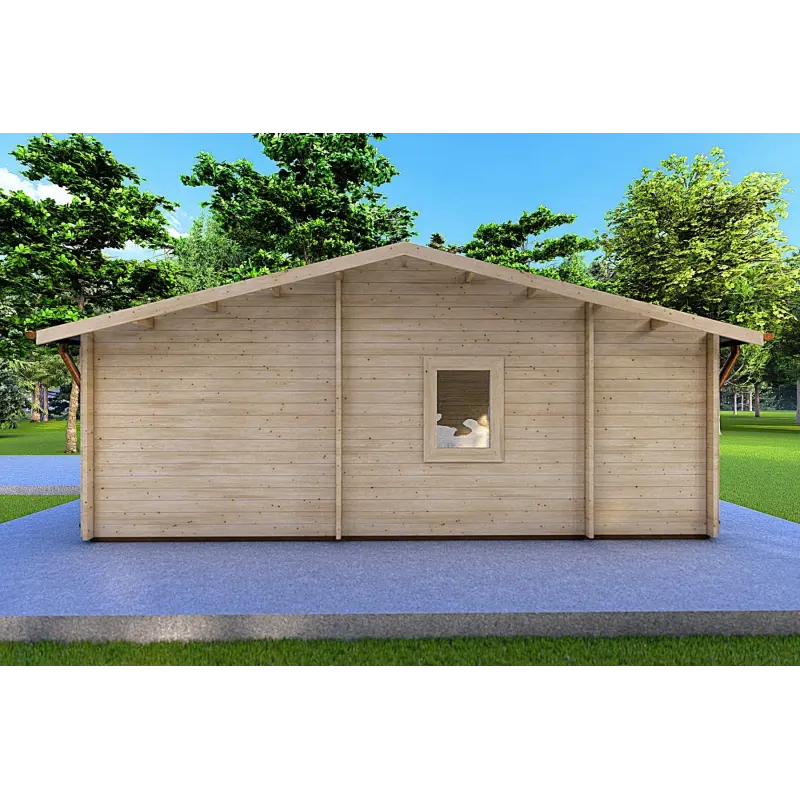 Chalet en bois GIADA 10x7.2, 44mm, côté droit
