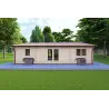 Chalet en bois GIADA 10x7.2, 44mm, vue arrière