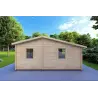 Chalet en bois LARA 6x8, 44mm, vue arrière