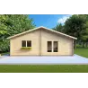 Chalet bois NIZZA 8x14.50, 44mm, vue frontale