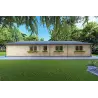 Chalet bois NIZZA 8x14.50, 44mm, côté gauche