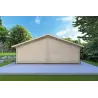 Chalet bois NIZZA 8x14.50, 44mm, vue arrière