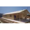 Chalet en bois SOFIA 8x14.50, 44mm, façade côté gauche – modèle réalisé