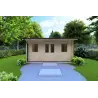 Maison en bois de jardin AZZURRA 5x3 44 mm, vue frontale