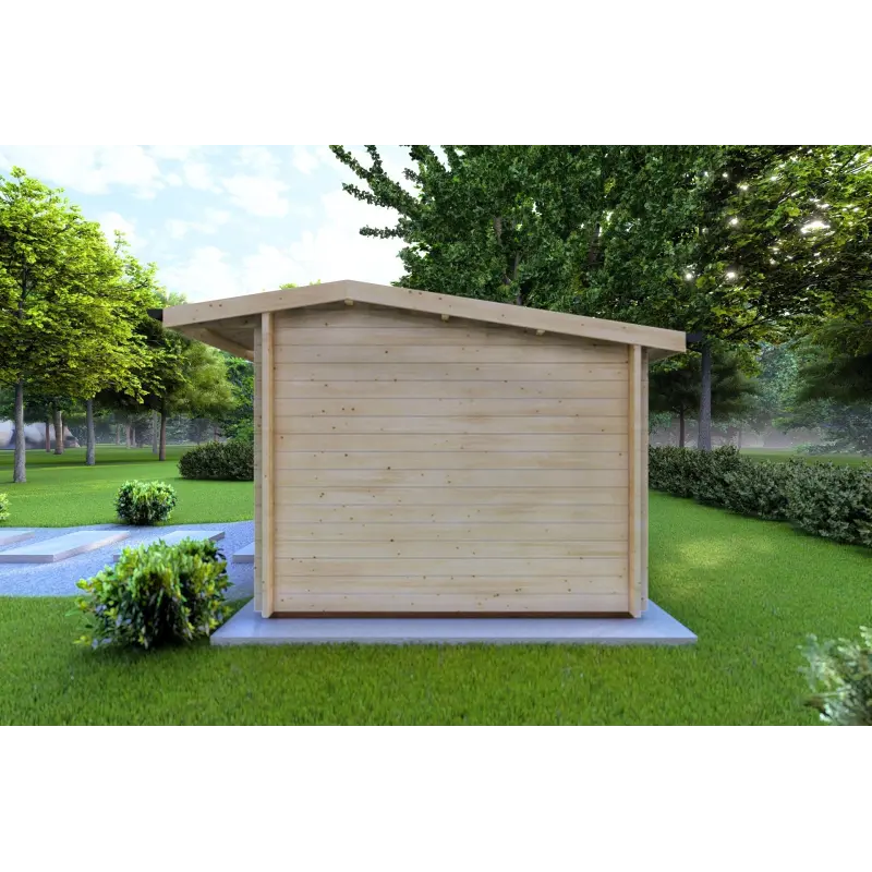 Maison en bois de jardin AZZURRA 5x3 44 mm, côté droit