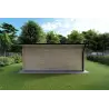 Maison en bois de jardin AZZURRA 5x3 44 mm, vue arrière