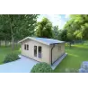Véranda bois LELLA 6x6 44mm, façade côté droit