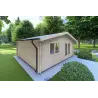 Véranda bois LELLA 6x6 44mm, côté gauche