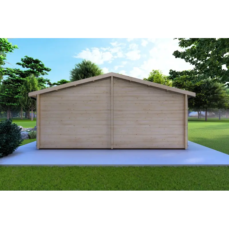 Abri de jardin IRMA 5x6 44mm, vue arrière