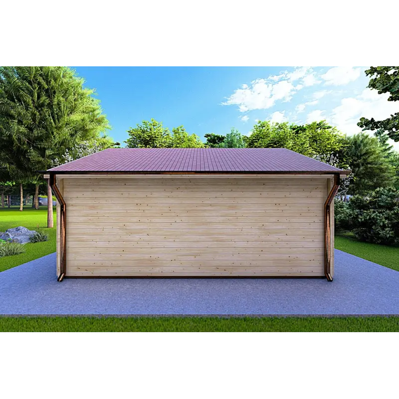 Abri de jardin VIOLA 6x4.2 44mm, vue arrière
