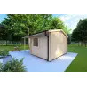 Abris de jardin en bois SONIA 5x4 44mm, côté droit