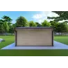 Abris de jardin en bois SONIA 5x4 44mm, vue arrière