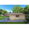 Maison en bois PERLA 6x6 , 44/100/44 mm, côté droit