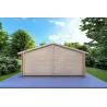Maison en bois PERLA 6x6 , 44/100/44 mm, vue arrière