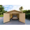 Garage en bois SIMPLE 3.5x6, 44mm, intérieur