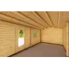 Garage en bois SIMPLE 3.5x6, 44mm, parois intérieures