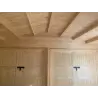 Garage DOUBLE en bois 6x6, 44mm, vue intérieure des portes – modèle réalisé