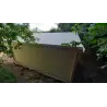 Garage DOUBLE en bois 6x6, 44mm, vue arrière – modèle réalisé