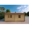Garage DOUBLE en bois 6x6, 44mm, côté gauche