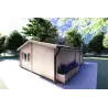 Bureau-Studio de jardin AUGUSTA 8x6, 44mm, vue arrière côté droit