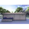 Bureau-Studio de jardin AUGUSTA 8x6, 44mm, vue arrière