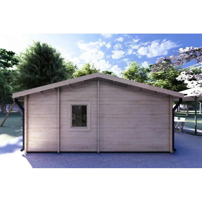Bureau-Studio de jardin AUGUSTA 8x6, 44mm, côté gauche