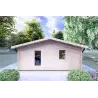 Chalet bois DALIA 6x8 44mm, vue frontale
