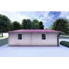 Chalet bois DALIA 6x8 44mm, côté gauche