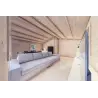 Chalet bois DALIA 6x8 44mm, espace de vie ouvert