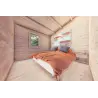 Chalet bois DALIA 6x8 44mm, intérieur chambre principale