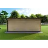 Abris de jardin en bois CAMILLA 5.5x4.2 44mm, vue arrière