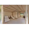 Abris de jardin en bois CAMILLA 5.5x4.2 44mm, intérieur