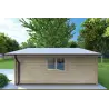 Abris de jardin en bois LELLA 5x5 44mm, côté droit