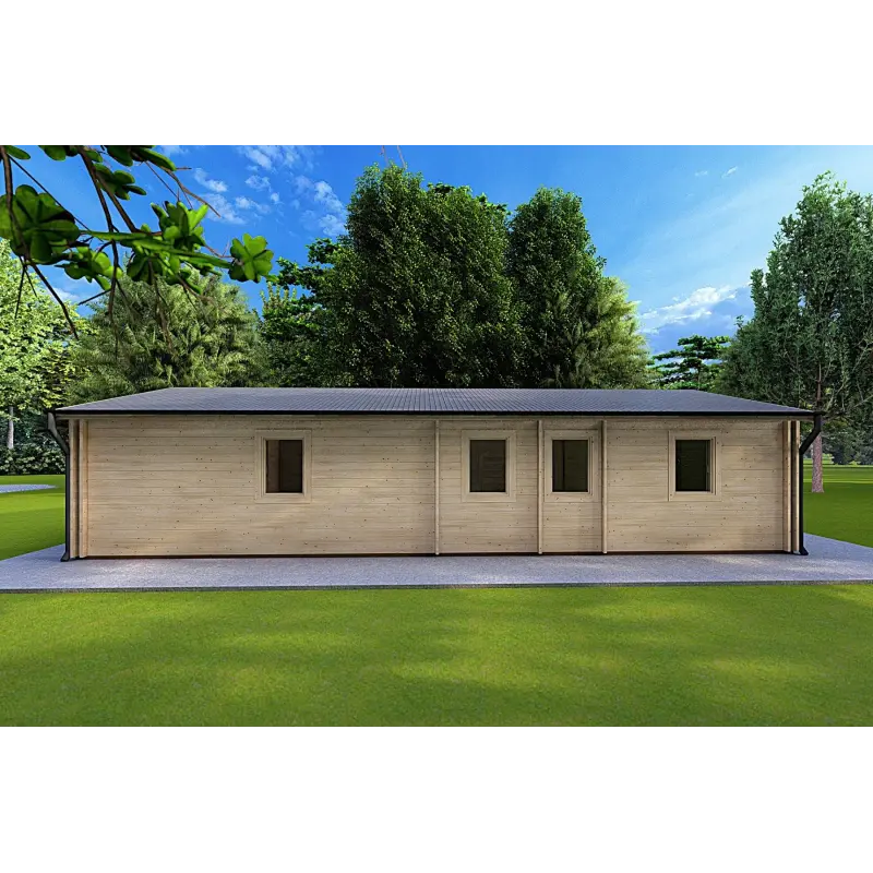 Maison isolée ALMA 6x12, 44/100/44 mm, côté gauche