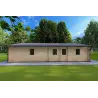 Maison isolée ALMA 6x12, 44/100/44 mm, côté gauche