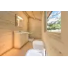 Maison en bois NOEMI 10x6 44/100/44 mm, intérieur salle de bains
