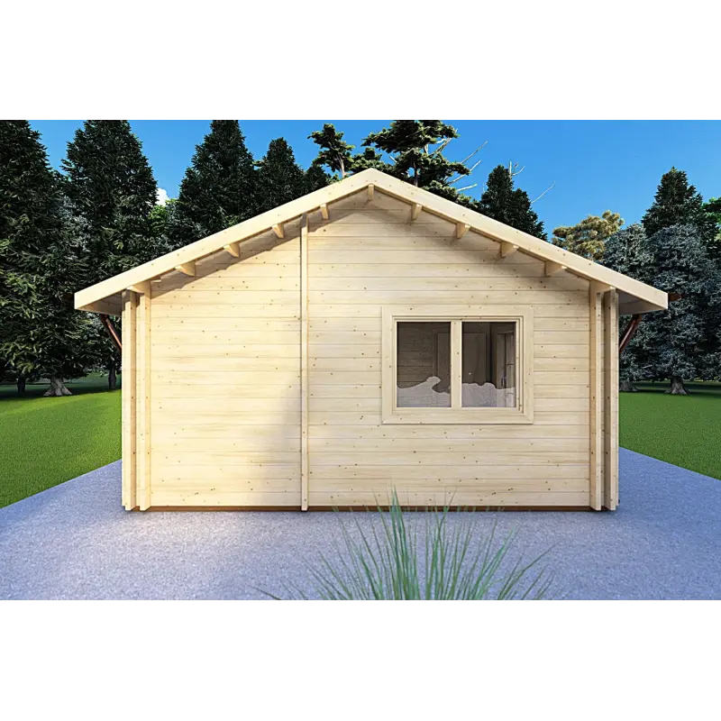 Maison en bois NOEMI 10x6 44/100/44 mm, côté gauche