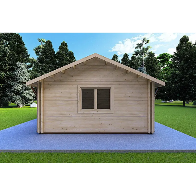 Maison en bois NOEMI 10x6 44/100/44 mm, côté droit